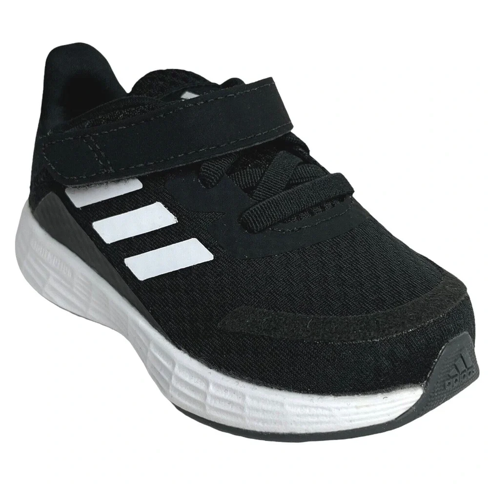 Adidas Baby Boys Slip-on‎ Sneakers Size 6 Black-White Athletic Shoes Lightweight